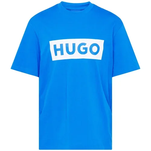 Hugo Blue Majica 'Nico' azur / bela