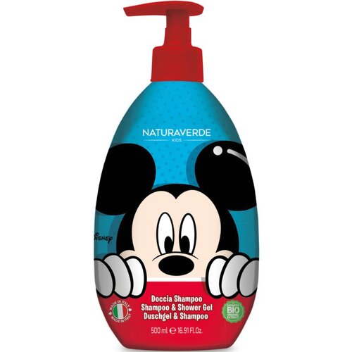 Disney Mickey Mouse Shampoo &amp;amp; Shower Gel &amp;scaron;ampon i gel za tu&amp;scaron;iranje 2 u 1 za djecu 500 ml Slike