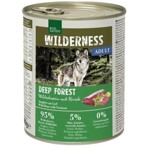 Real Nature Wilderness Adult Deep Forest divja svinja z jelenom 800g konzerva Cene