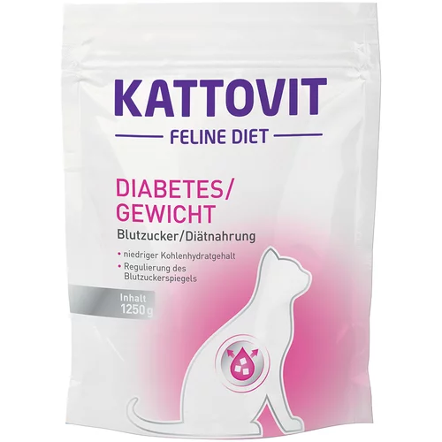 Kattovit diabetes/teža - Varčno pakiranje: 3 x 1,25 kg