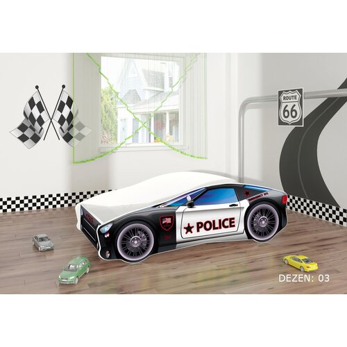 ACMA dečiji krevet car 140x70 du&amp;scaron;ek 7 cm3 Slike