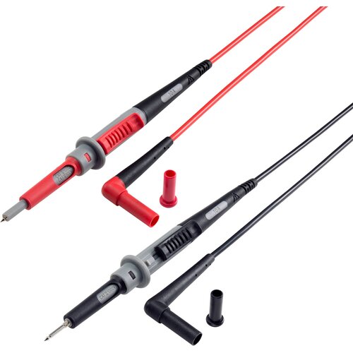 Voltcraft MS-4PS varnostni merilni kabel 4 mm varnostni vtič testna &amp;scaron;pica 1.00 m črna\, rdeča 1 kos, (20423046) Slike