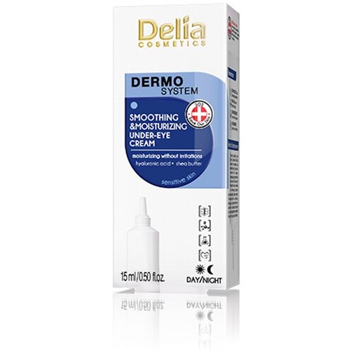 Delia DERMO SYSTEM - Hidratantna krema za predeo oko očiju i efektom zaglađivanja kože 15ml Slike