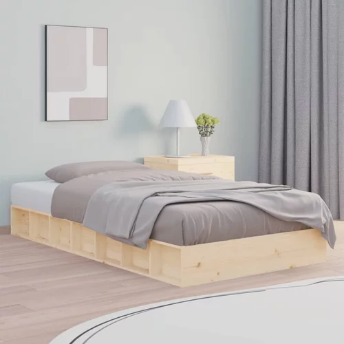  Okvir za krevet od masivnog drva 120 x 190 cm 4FT mali bračni