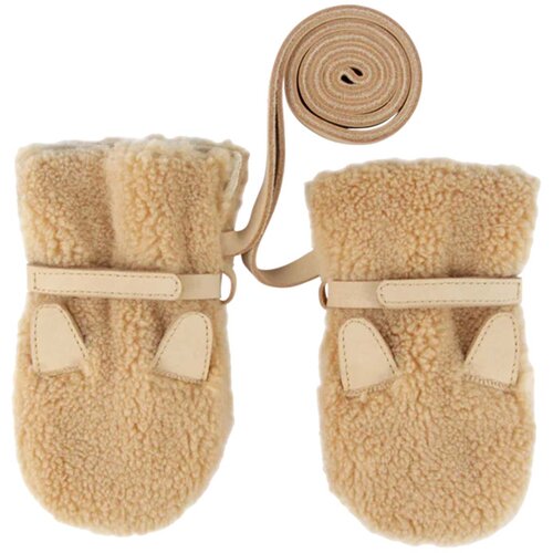 Donsje® otro&scaron;ke rokavice richy curly faux fur lion caramel Cene