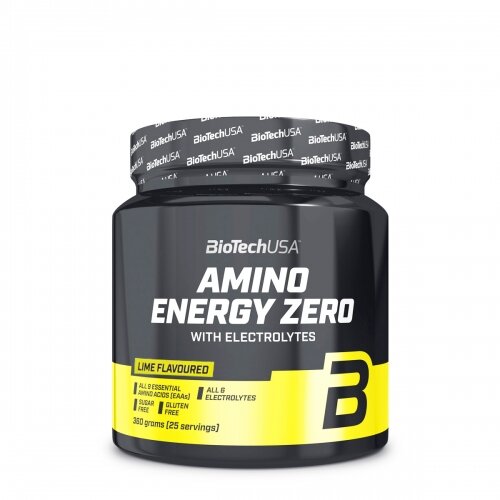 Biotechusa amino energy zero + elektrolytes limeta 360g Slike