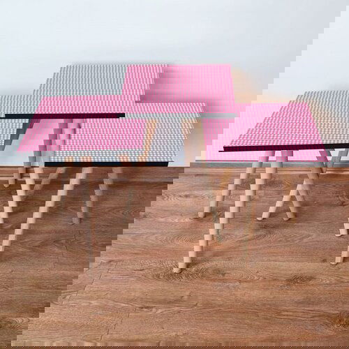 Hanah home 3Shp240 - pink pinkwhite nesting table (3 pieces) Cene