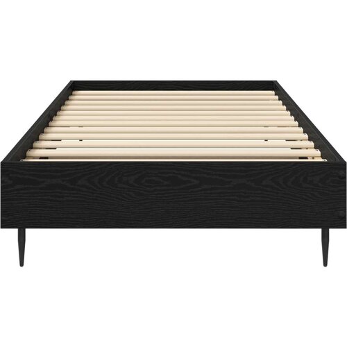  Okvir za krevet Crni hrast 80 x 200 cm Konstruirano drvo - Crni hrast Slike