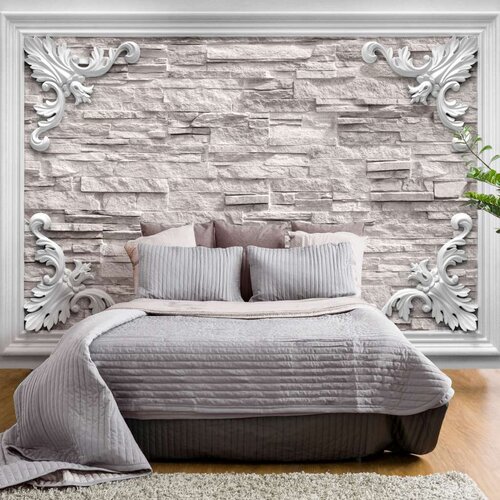  Tapeta - Brick in the Frame (Beige) 200x140 Slike
