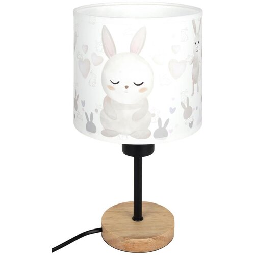 Brilagi Stona lampa BOBO WOOD 1xE27/25W/230V hrast/crna/bela/zečići Slike
