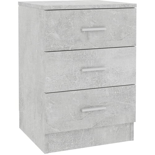 Maison Chic Nočna omarica - Nočna miza betonsko siva 38x35x56 cm iverna plošča, (21690313) Cene