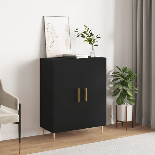 The Living Store Komoda črna 69,5x34x90 cm inženirski les - Komoda, (21662768) Cene