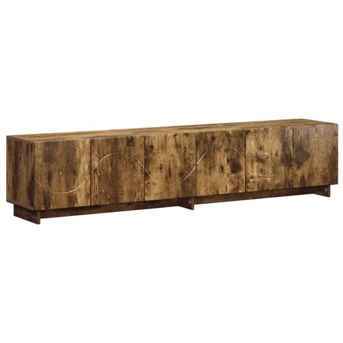  TV stalak 180 x 34 5 x 40 cm Dimljeni hrast Konstruirano drvo - Dimljeni hrast 179.5 x 34.5 x 40 cm Slike