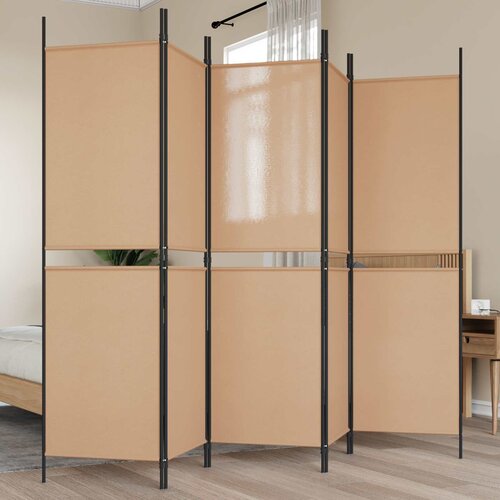  5-Panel Razdjelnik Bež 250 x 180 cm Tkanina Cijene