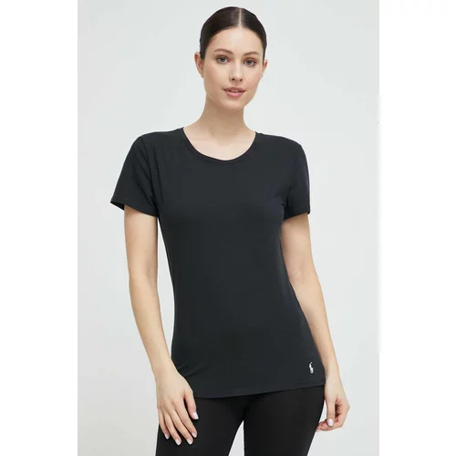 Polo Ralph Lauren Kratka majica za plažo črna barva