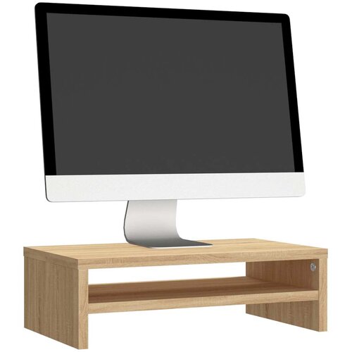  Stalak za monitor boja hrasta 42 x 24 x 13 cm konstruirano drvo Slike