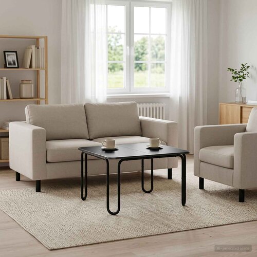  Stolić za kavu Crna 59 x 59 x 45 cm Konstruirano drvo Cene