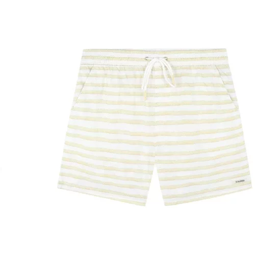 Scalpers Kupaće hlače 'Watercolor' žuta / bijela