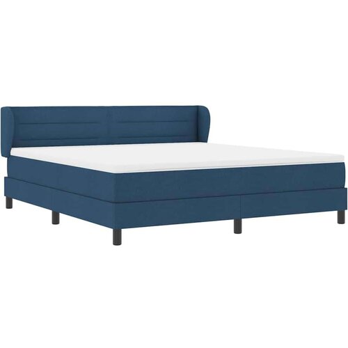 Box spring krevet s madracem Plava 180 x 200 cm tkanina Slike