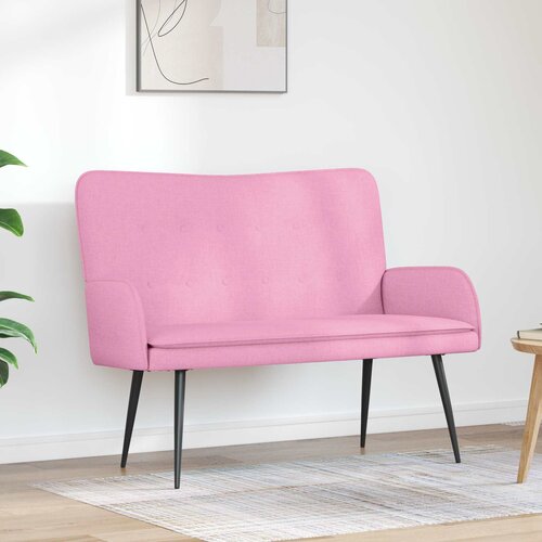 SOFA za dvije osobe Ružičasta 115 x 61 x 87 cm tkanina Slike