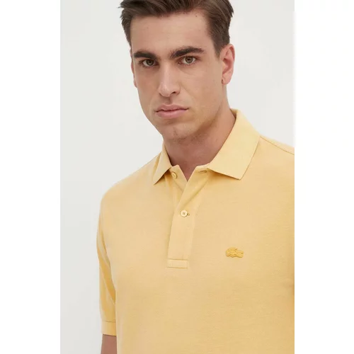 Lacoste Pamučna polo majica boja: narančasta, bez uzorka, PH3450 S0I