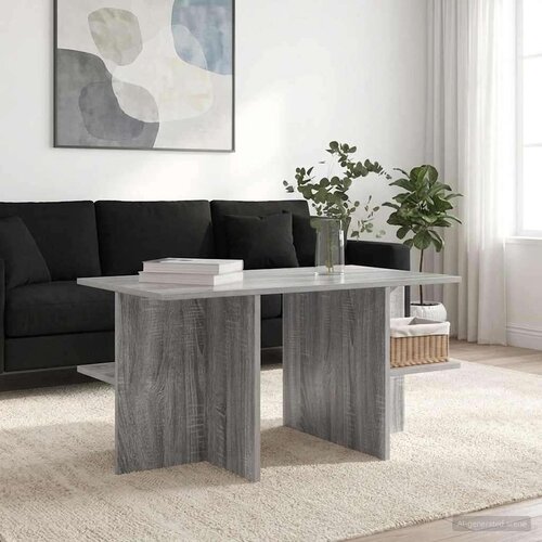  Klubska miza Siva Sonoma 87 x 50 x 45 cm Konstruirano leseno, (5000295556) Slike
