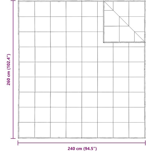  2-u-1 Punionica Bijelo 240 x 260 cm Perje Slike