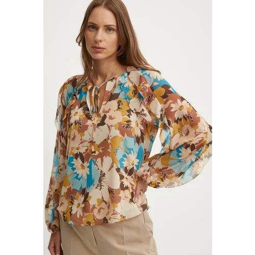 Polo Ralph Lauren Bluza za žene, boja: smeđa, s uzorkom, 200940136