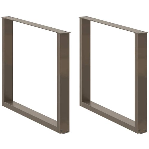  Noge za blagovaonski stol U-oblik 3 kom Prirodni čelik 100 x (72-73) cm Čelik Cene