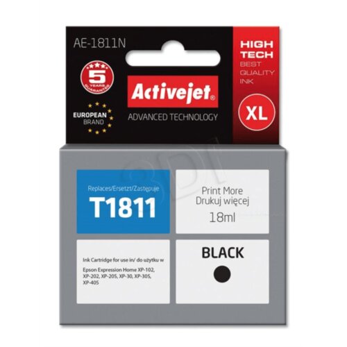 Activejet črno črnilo epson T1811 Slike