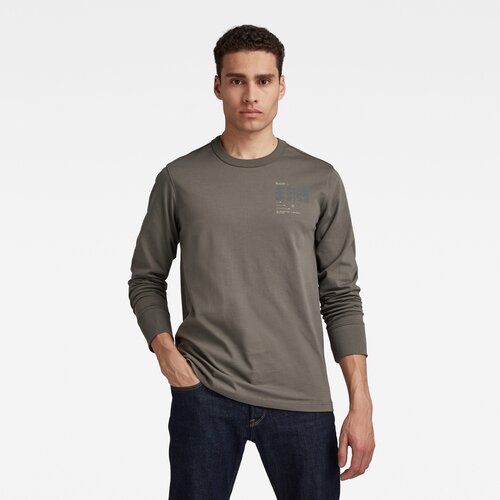 G-star T-shirt - Big back graphic r t l\s grey Cene