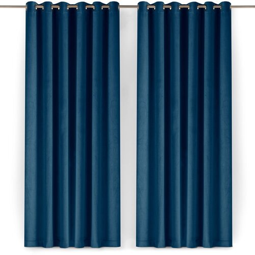 Filumi Plava zavjesa za djelomično zamračenje od samta 140x175 cm Velto &amp;ndash; Slike