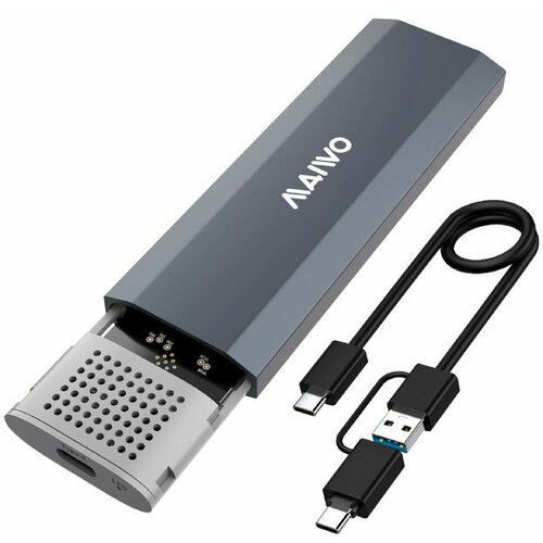 Maiwo USB 3.2 Tip-C kućište za M.2 PCIe NVMe SSD, aluminium, bez alata, K1689P Slike