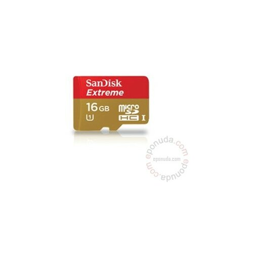 Sandisk SDHC 16GB Micro Extreme 80mb/s memorijska kartica Slike