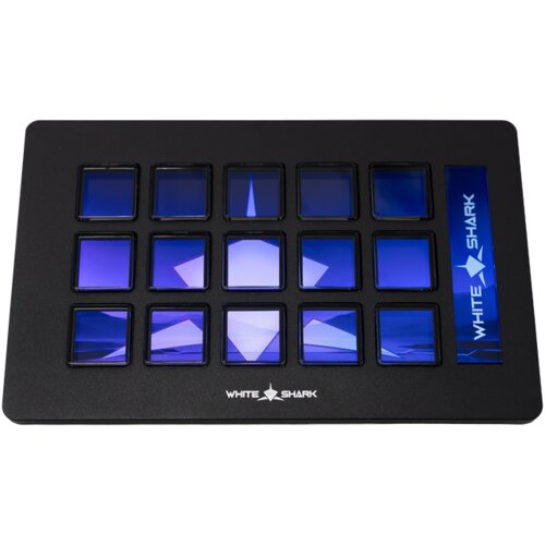 Eshark White Shark Qilaut WSD-100 stream dock s 15 LCD tipki, crni Slike