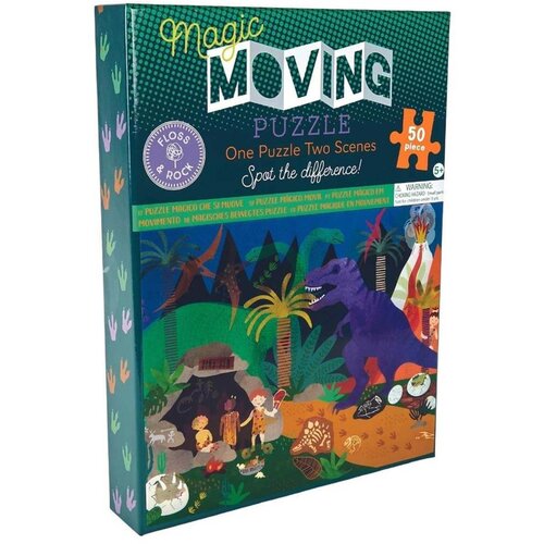Floss&amp;amp;Rock&amp;reg; sestavljanka magic moving puzzle dino (50 kosov) Slike