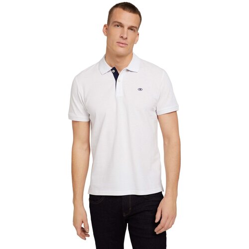 Tom Tailor Mu&amp;scaron;ka polo majica 1027713, Bela Slike