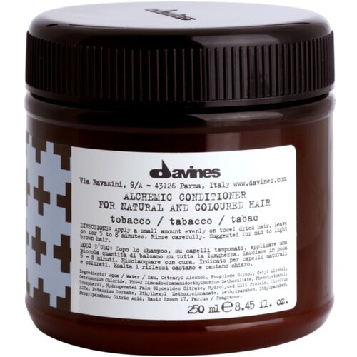 DAVINES Alchemic Conditioner Tobacco vlažilni balzam za intenzivnost barve las 250 ml Cene