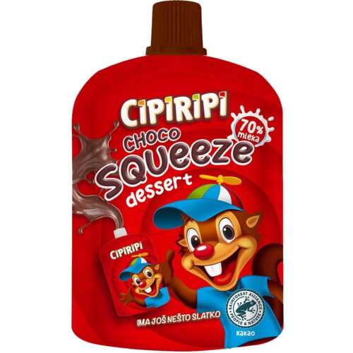 Cipiripi dessert schoko squeeze 90G Cene
