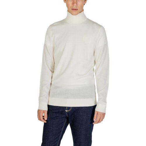 Calvin Klein Jeans Telovniki &amp;amp; Jope SUPERIOR WOOL TURTLE K10K110420 K10K110420 Bela Slike