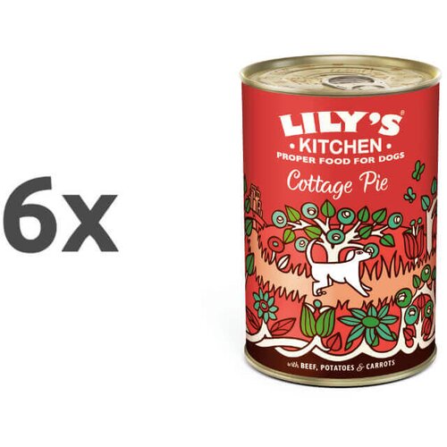 Lily&amp;#039;s Kitchen cottage pie adult - govedina - 400 g 6 x 400 g Slike
