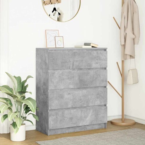  Komoda siva boja betona 80x35x99 cm od konstruiranog drva Cene