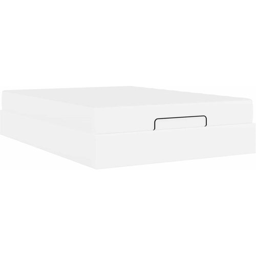  Okvir kreveta s madracem Ostalo 2 kom. Bijelo PVC Bijela 140 x 200 cm Slike
