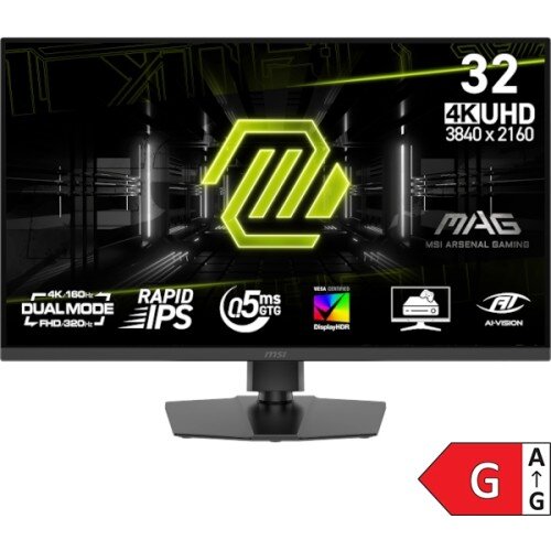 MSI Zaslon MAG 322URDF E16 / 31.5" / UHD / Rapid IPS / 160Hz / 0.5ms (GtG) / črn - nastavljiv po vi&scaron;ini Cene