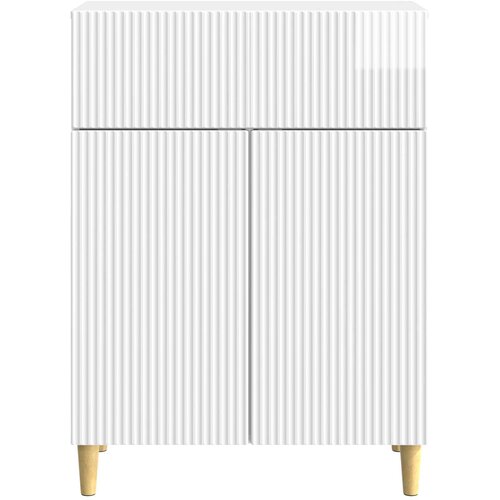  Kreveta s ladicama Bijela visokog sjaja 66 x 34,5 x 90 cm Slike