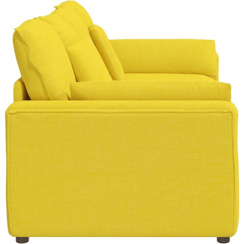  Modularna sofa s jastucima svijetložuta Slike