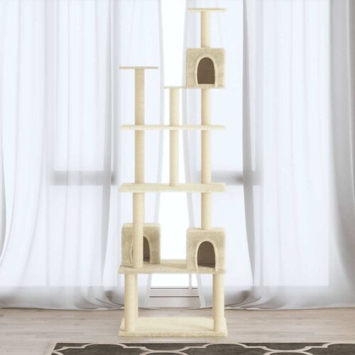 Penjalica za mačke sa stupovima za grebanje krem 188 cm Cene