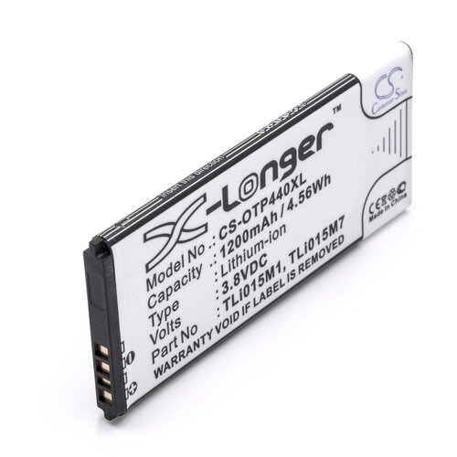 VHBW Baterija za Alcatel One Touch Pixi 4 / OT-4034, 1200 mAh Slike