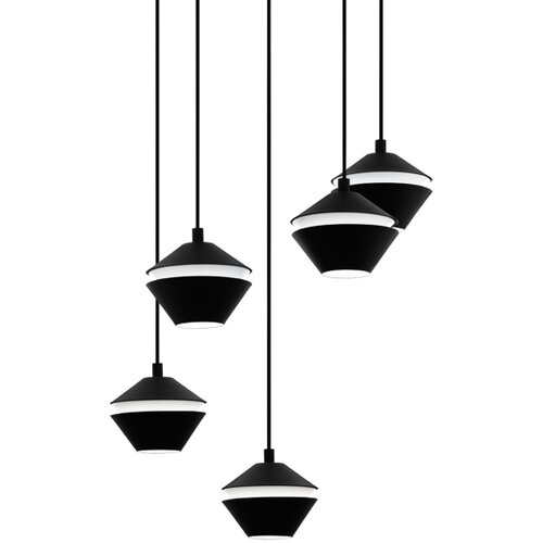 Eglo perpigo visilica/5, gu10, 5x5w, crno/bela Slike