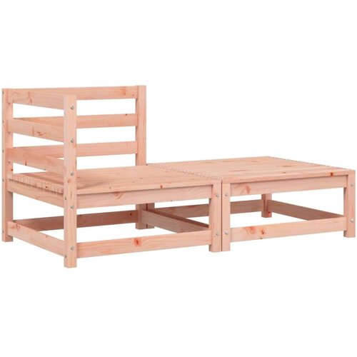 VidaXL Kutna vrtna sofa s jastucima i tabureom Slike